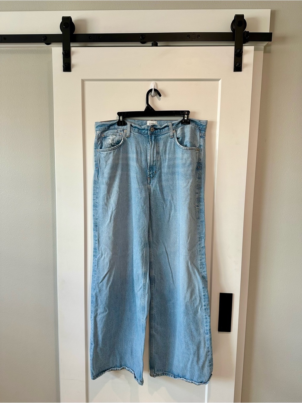 Citizens of Humanity Paloma Baggy Wide Leg Jeans 32 Light Wash